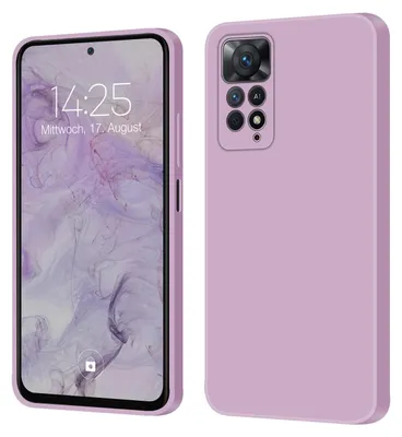 Produktbild von Hülle für Xiaomi Redmi Note 11 Pro Case Cover Bumper Smartphone Softgrip Schutzhülle Farbe: Lila
