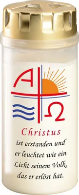 Produktbild von AETERNA Grablicht Osterkerze "Christus ist erstanden..."