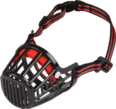 Image de Muselière Flamingo Silas noire, taille : XXS