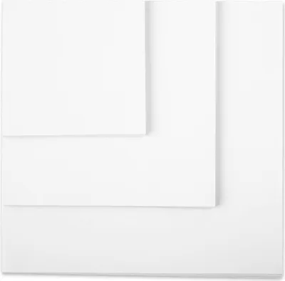 Produktbild von Tritart Origami Papier Weiß | 225 Blatt doppelseitiges Origami Faltpapier Weiß | Bastelpapier Set 80 g/m2 | Je 75 Blätter 20x20cm und 15x15cm und 10x10cm (Weiß)