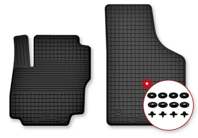Image de Tapis avant en caoutchouc pour Vovlo EX30 2023- (crossover) – 2 pièces, noirs, semi-universel, adapté
