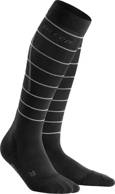 Produktbild von CEP Compression Tall Reflective Black II Laufsocken