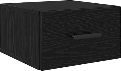 Image de vidaXL Table de nuit noir imitation chêne 35 x 35 x 20 cm Bois composite