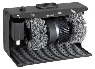 Productafbeelding van Elektrische Schoenpoetser - Automatische Poetser - Schoenen Glanzend Houden - Voetbediening - 24 x 40 x 26 cm - Mat Zwart