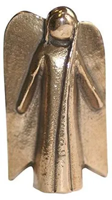Bronzener Handschmeichler Engel, 4,5 cm, Schutzengel-Figur