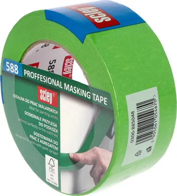 Obrázek produktu pro Silná malířská páska / maskovací páska 48 mm x 50 m Série 588 Scley - 1 kus. Lepicí páska, ochranná páska