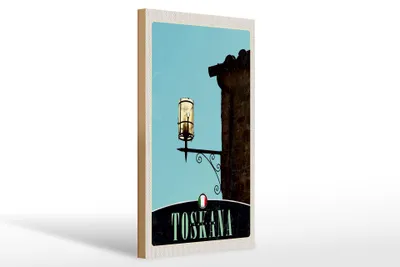Produktbild von Holzschild Reise 20x30cm Toskana Italien Architektur