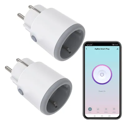 Produktbild von Zigbee-Smartsteckdose, 16 A, mit Strommessung, intelligente Steckdose 3680 W mit Fernbedienung