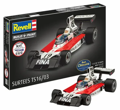 Image de Kit de maquette Revell Starter Kit Surtees TS16/03 1:32 - 78 pièces