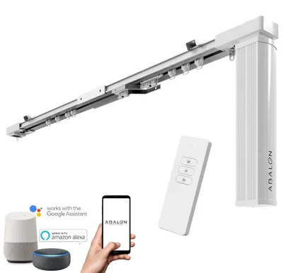 Motorisierte WLAN-Vorhangschiene, 6 m, Grau