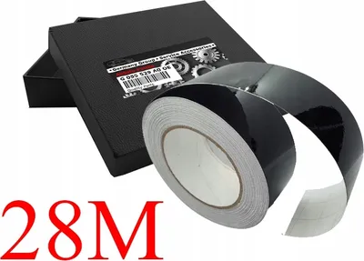 Immagine prodotto di Nastro adesivo per listelli di copertura cromature DECHROMING NERO LUCIDO 5 cm x 28 m