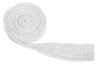 Zdjęcie produktu dla Pasek do szlafroka – pasek bawełniany – biały – 180 cm – długi pasek do szlafroka – 100% bawełna