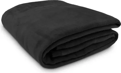 Produktbild von Kuscheldecke mit Einfassband, 220x240 cm, schwarz