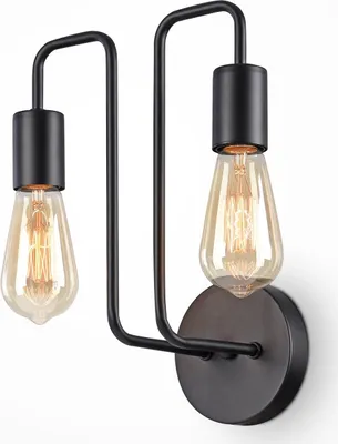 Produktbild von Maytoni Moderne Wandleuchte Gilbert 2xE27 excl. in Schwarz aus Metall Kristall 60 W für Küche, Schlafzimmer, Wohnzimmer, Esszimmer, Lobby
