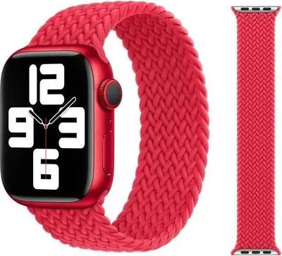 Produktbild von Original Apple Braided Solo Loop Armband 38/40/41mm Größe 1 (Product) Red 2. Gen