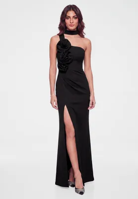 Produktbild von LARICA Kleid festlich Slim Fit elegant LA-OM-DLR453 black L