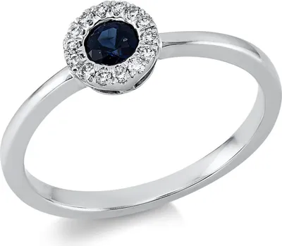 Ring-aus-750-Weißgold-Saphir-14-Brillanten-0-08ct