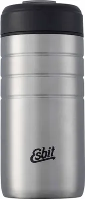 Image de ESBIT MAJORIS Mug isotherme en acier inoxydable avec fermeture à clic, 450ML, argent