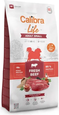 Produktbild von CALIBRA Dog Life Adult Small Fresh Beef - trockenfutter für Hunde - 1 5kg