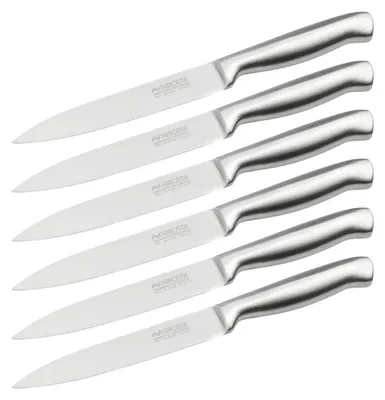 Image de Set de 6 couteaux de cuisine 24 cm en inox Nirosta Star