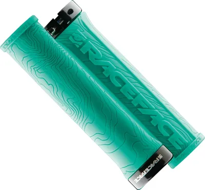 Produktbild von Race Face Half Nelson Lenkergriffe – 29 mm türkis mit Arretierung AC990065