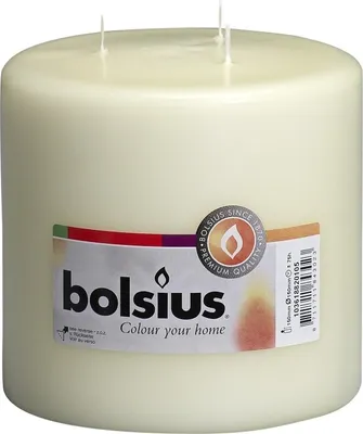Produktbild von Kerze groß elfenbeinfarben 150 x 150 mm
