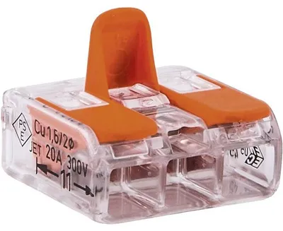 Immagine prodotto di WAGO COMPACT - Morsetto di collegamento a 3 fili per tutti i cavi fino a 4 mm² (221-413)