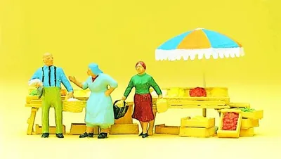 Produktbild von Preiser Am Markt. Marktstände und Son 10056
