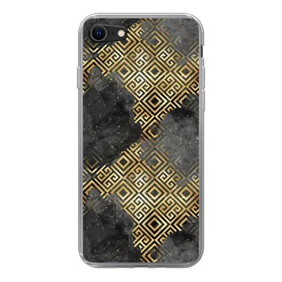 Produktbild von MuchoWow® Handyhülle Schutzhülle Hülle für iPhone 8 Gold - Marmor - Muster Silikon Softcase Handy Hülle - Schutzhaube
