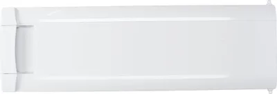 A white refrigerator door seal with a handle.