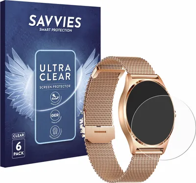 Produktbild von 6x Für Xcoast X-Watch Joli XC Pro Schutzfolie Savvies Displayschutz Display Schutz Folie Klar Transparent
