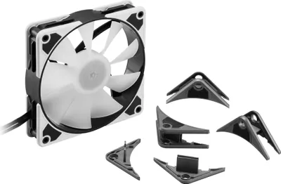 Produktbild von Sharkoon SilentStorm 120 PWM, Ventilator, 12 cm, 400 RPM, 1400 RPM, 93,6 m³/h, Transparent