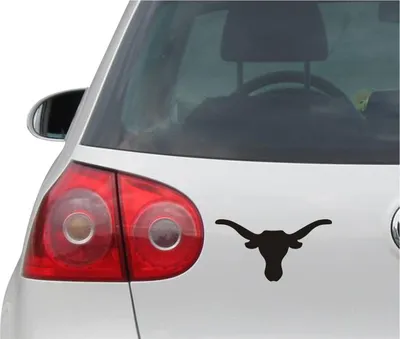 Produktbild von Aufkleber / Autoaufkleber - JDM - Die cut - Longhorn Steer Decal Auto Truck Bumper Fenster Sticker - schwarz - 149mm x78mm