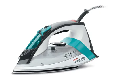 Produktbild von Polti Vaporella Quick & Comfort QC110, Dampfbügeleisen, Edelstahl-Bügelsohle, 1,9 m, 180 g/min, Grün, Weiß, 30 g/min