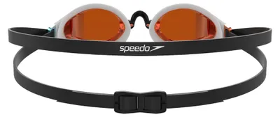 Produktbild von Speedo - "Fastskin Speedsocket 2" Schwimmbrille für Herren/Damen Unisex IG4598 (Einheitsgröße) (Schwarz/Weiß/Feuergold)