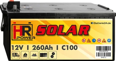 Produktbild von HR Solar Versorgerbatterie 12V 260Ah