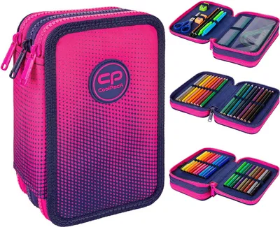 Zdjęcie produktu dla Piórnik 3-komorowy z wyposażeniem Coolpack Jumper 3 Gradient Frape