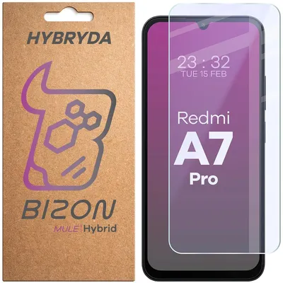 Produktbild von Flexibles Hybridglas für Xiaomi Redmi A7 Pro 4G, Bizon Hybrid Mule