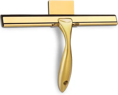 Produktbild von 1 PC-Wischer Universal-Duschabzieher für Duschtür, Badezimmer, Fenster und Autoglas – Schwarz, Edelstahl, Gold 12 Zoll
