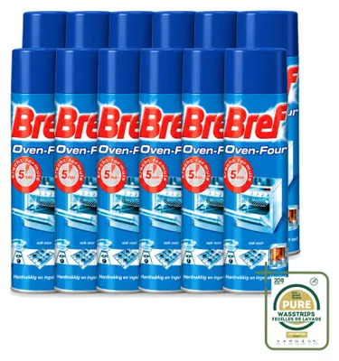 Produktbild von 12 x Bref Backofen-Spray gegen hartnäckiges und eingebranntes Fett 450 ml - Vorratspackung - 12 Stücke