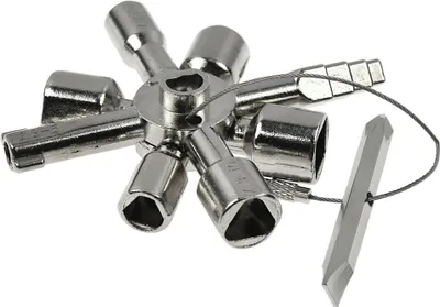 Obrázek produktu pro Verk 11334 Univerzální klíč pro rozvodné skříně 10 v 1