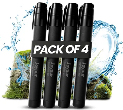 Obrázek produktu pro Filtr na vodu, odstraňuje 99,99 % bakterií, 4 kusy, černý, vhodný pro kempování