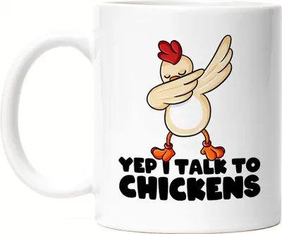 Produktbild von Yep I Talk To Chickens Tasse Huhn-Fans Bauernhof Chicken Hühnerhof Geschenk