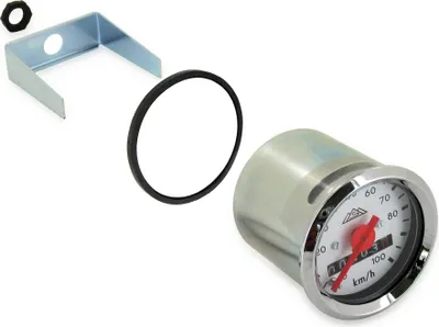 Produktbild von Tachometer Ø48mm bis 100km/h, weißes Ziffernblatt - Simson KR51/1, SR4-2, SR4-3, SR4-4