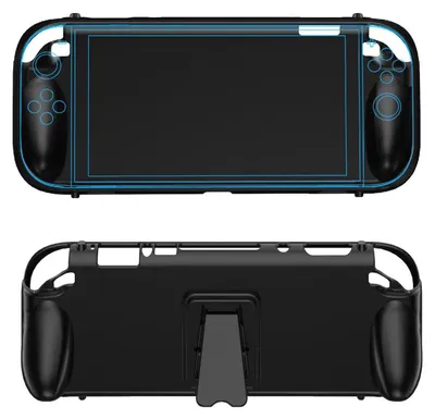 Immagine prodotto di Custodia protettiva in TPU con supporto per Nintendo Switch 2, colore nero