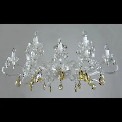 Produktbild von Casa Padrino Luxus Barock Kristall Deckenleuchte Silber Ø 107 x H. 42 cm - Prunkvolle Messing Deckenleuchte mit böhmischem Kristallglas - Barock Möbel - Edel & Prunkvoll