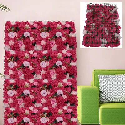 Produktbild von Künstliche Blumenwandpaneele - Blumenwanddeko - Dekoration für Hochzeiten - Pflanzenwand