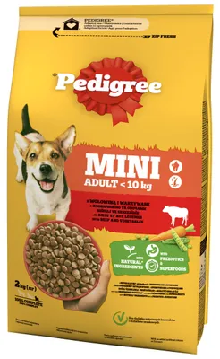 Zdjęcie produktu dla Pedigree Sucha Karma Dla Psów Wołowina Z Warzywami 2 Kg