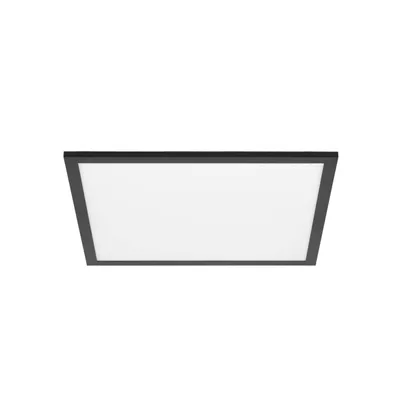 Produktbild von Lindby LED-Panel Lamin, schwarz, 40 cm, CCT, dimmbar, Remote