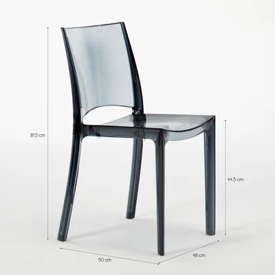 Produktbild von 18 B-Side Grand Soleil Stühle für transparente Bar Stock Angebot - Transparent Rot